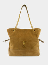 Saint Laurent Jamie Shopping Bag in Golden Leaf Suede