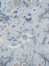 Gucci Light Blue Printed Silk Carré