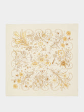 Gucci Ivory Printed Silk Carré
