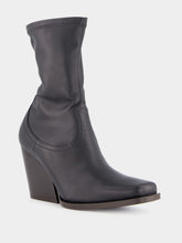 Stella McCartney Black Cowboy Stretch High-Heel Booties