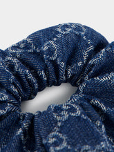 Gucci Blue GG Denim Scrunchie