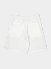 Gucci White Linen Logo Shorts