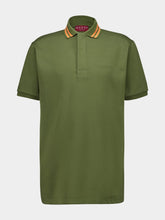 Gucci Dark Green Cotton Piquet Polo Top