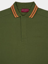 Gucci Dark Green Cotton Piquet Polo Top