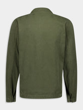Stone Island Musk Green Overshirt with Zip Fastening