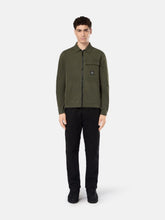 Stone Island Musk Green Overshirt with Zip Fastening