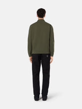Stone Island Musk Green Overshirt with Zip Fastening