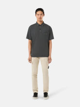 Stone Island Lead Grey Polo Shirt with Embroidery