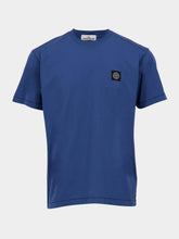 Stone Island Avio Blue Slim Fit Short Sleeve T-Shirt