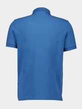 Stone Island Avio Blue Slim Fit Short Sleeve Polo Shirt