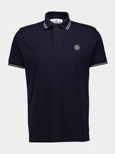 Stone Island Navy Blue Slim Fit Short Sleeve Polo Shirt