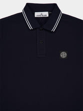 Stone Island Navy Blue Slim Fit Short Sleeve Polo Shirt