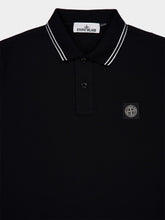Stone Island Black Slim Fit Polo Shirt