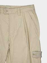 Stone Island Cream Tapered Cotton Trousers