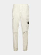 Stone Island Cream Regular Tapered Fit Cargo Pants