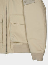 Stone Island Beige Logo Patch Zipped Jacket