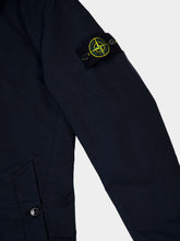 Stone Island Blue Short Trench Coat with Anti-Drop