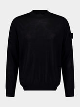 Stone Island Black RWS Wool Crewneck Jumper