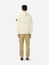 Stone Island White Full Zip Cardigan with Hood