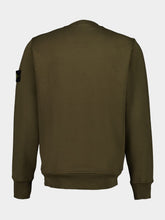 Stone Island Military Green Sweatshirt with Side Logo