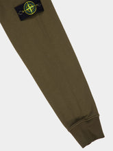 Stone Island Military Green Sweatshirt with Side Logo