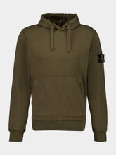 Stone Island Military Green Hooded Sweatshirt