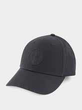 Stone Island Black 6-Panel Cap with Adjustable Strap