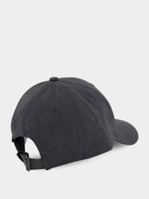 Stone Island Black 6-Panel Cap with Adjustable Strap