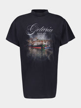 Balenciaga Getaria Oversized T-Shirt in Black Faded