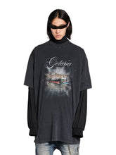 Balenciaga Getaria Oversized T-Shirt in Black Faded