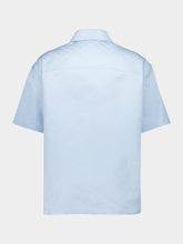 Gucci Light Blue Oversize GG Cotton Shirt