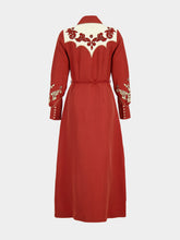 Alémais Rust Duke Embroidered Shirtdress