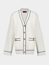 Gucci White Fine Wool Cardigan