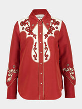 Alémais Rust Duke Embroidered Shirt