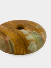 Zaconi Sora Cairn Onyx Medium Candle Holder in Forest Veil