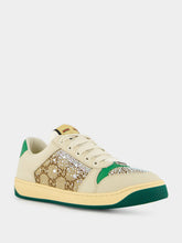 Gucci Green Screener Trainer with Crystals