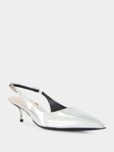 Gucci Silver Signoria Slingback Pumps