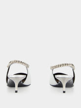 Gucci Silver Signoria Slingback Pumps