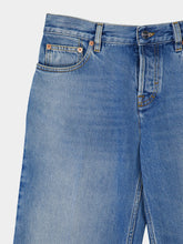 Gucci Light Blue Straight Fit Denim Pants