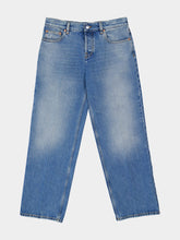 Gucci Light Blue Straight Fit Denim Pants