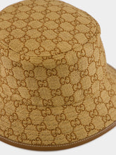 Gucci Camel GG Raffia Bucket Hat