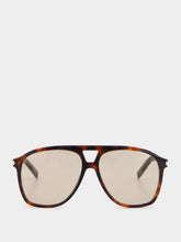 Saint Laurent Havana SL 596 Dune Aviator Sunglasses