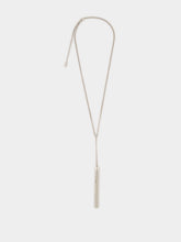 Alexander McQueen Palladium T-Bar Chain Necklace