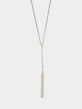 Alexander McQueen Palladium T-Bar Chain Necklace