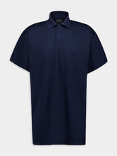Balenciaga Navy Blue Intertwined Cotton Piqué Polo