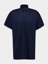Balenciaga Navy Blue Intertwined Cotton Piqué Polo