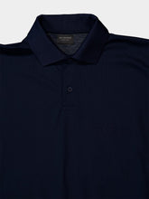 Balenciaga Navy Blue Intertwined Cotton Piqué Polo