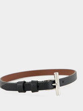 Alexander McQueen Black T-Bar Double Wrap Leather Belt