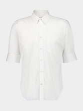 Alexander McQueen White Short Sleeve Cotton Shirt