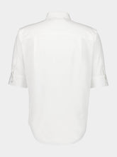 Alexander McQueen White Short Sleeve Cotton Shirt